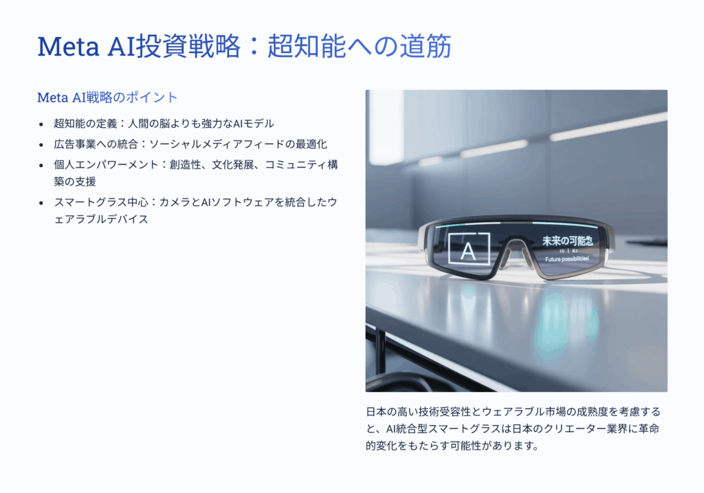 Meta AI投資戦略