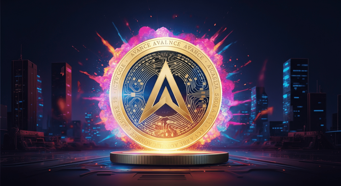 Avalanche AVAXの世界観と仮想通貨らしさが伝わるビジュアル