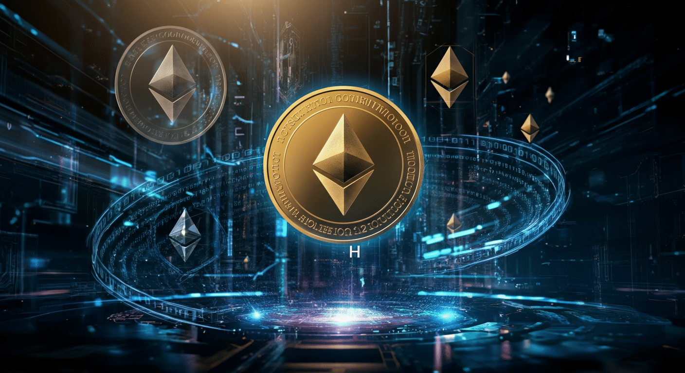 Ethereum ETHの将来性を象徴するビジュアル