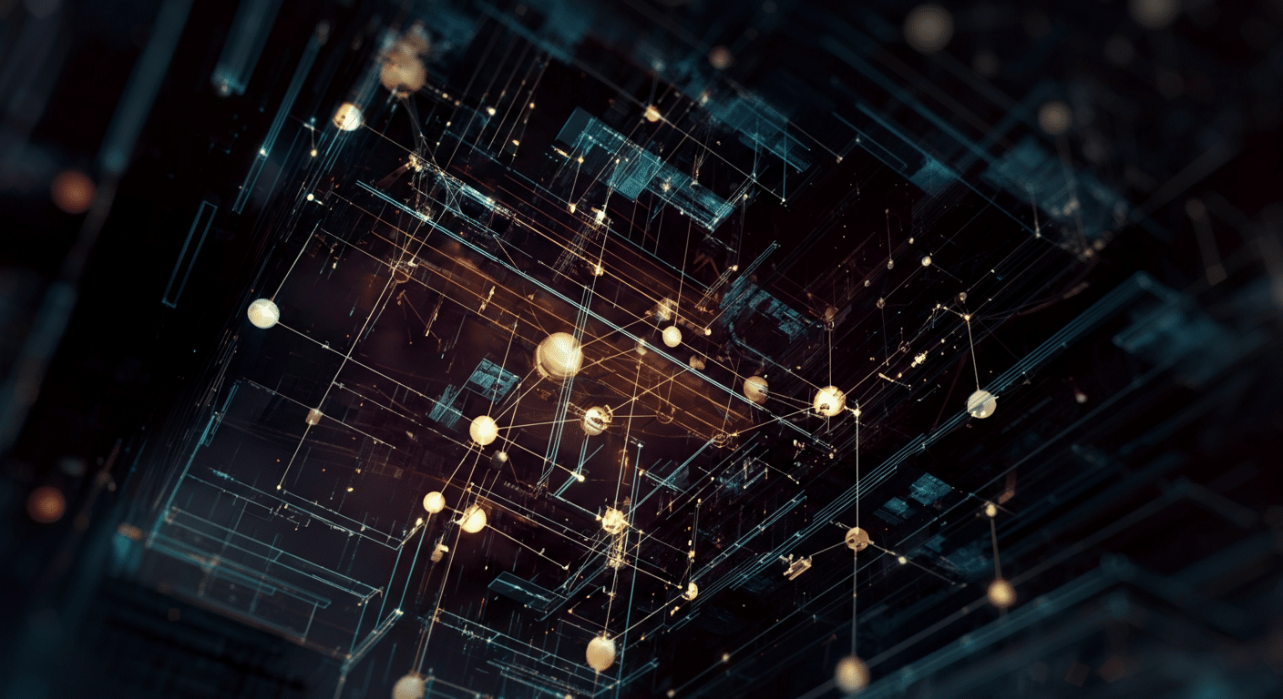 Meta（旧Facebook）が描くメタバース戦略とは technology and blockchain network illustration