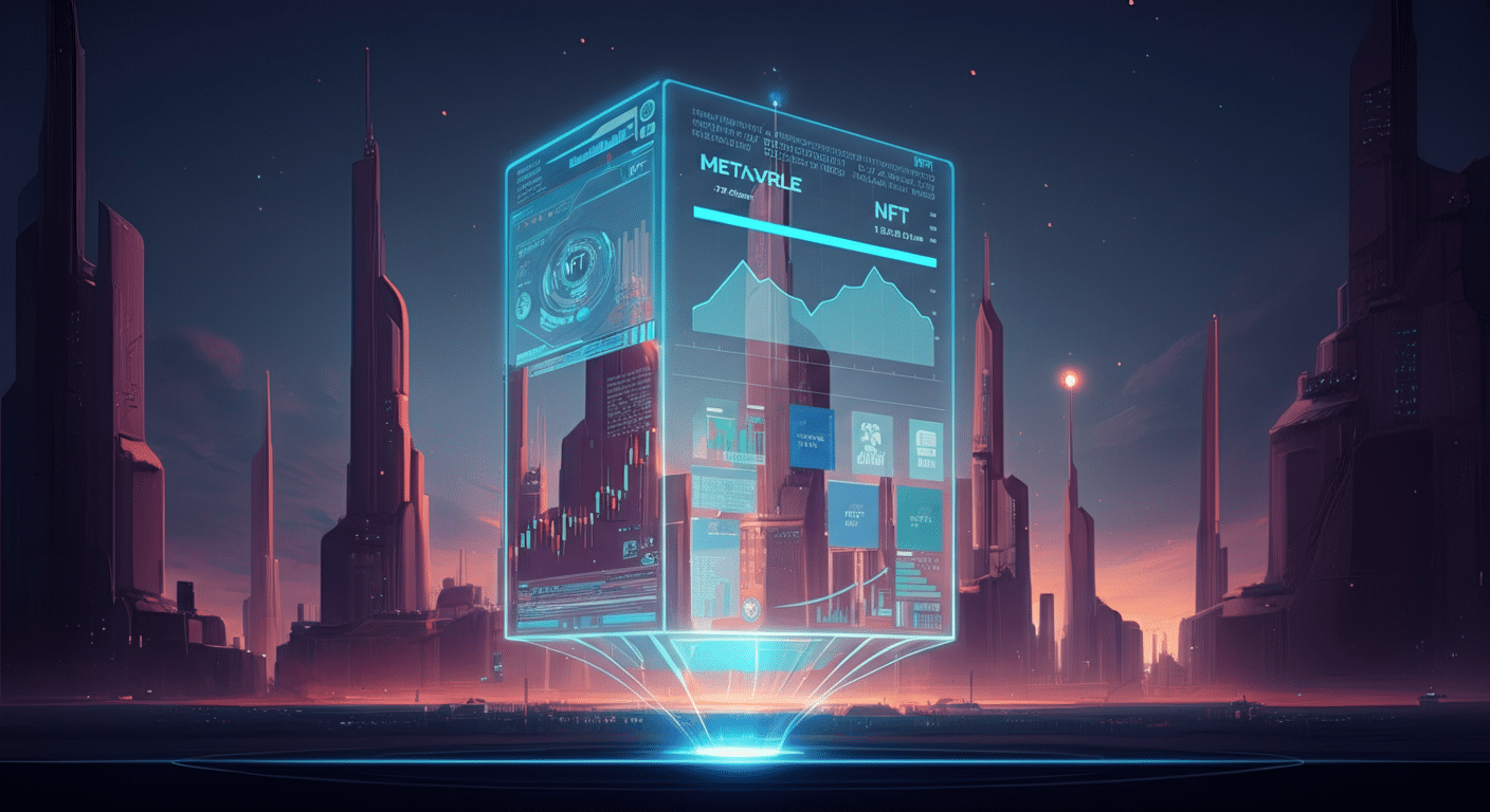Future potential of メタバース上の土地NFTとは？価格や取引の仕組み represented visually