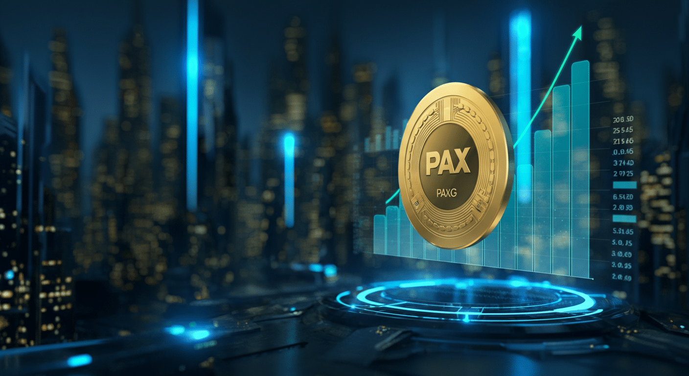 Future potential of PAX Gold PAXG represented visually