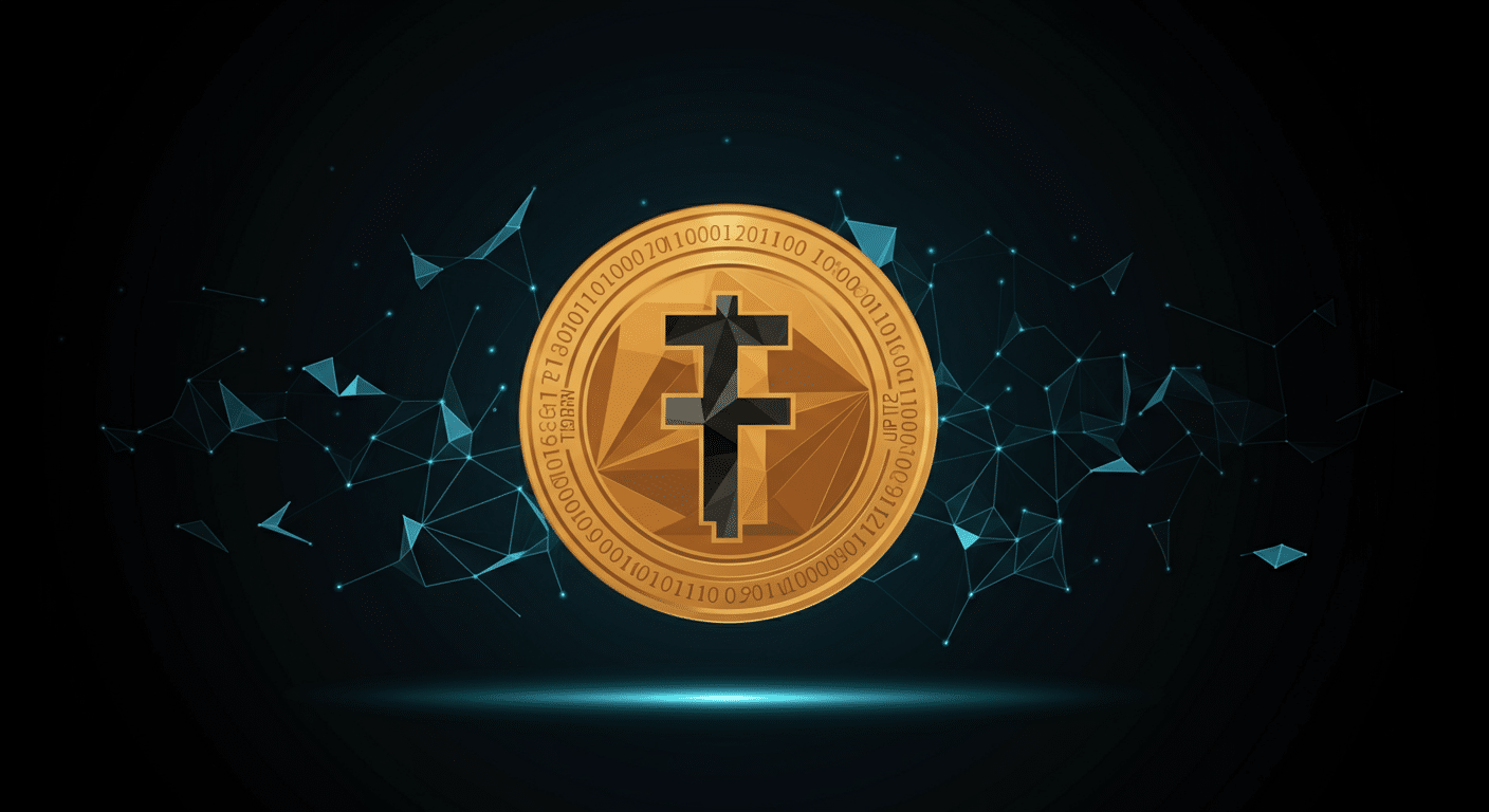 Polygon Bridged USDT (Polygon) USDT technology and blockchain network illustration
