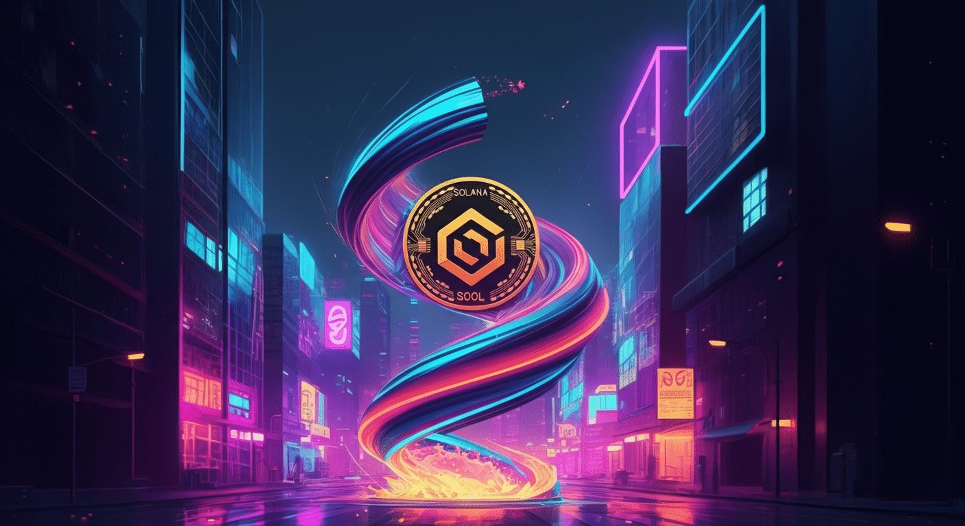 Solana SOLの世界観と仮想通貨らしさが伝わるビジュアル