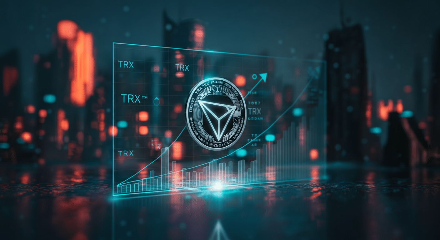 TRON TRXの将来性を象徴するビジュアル