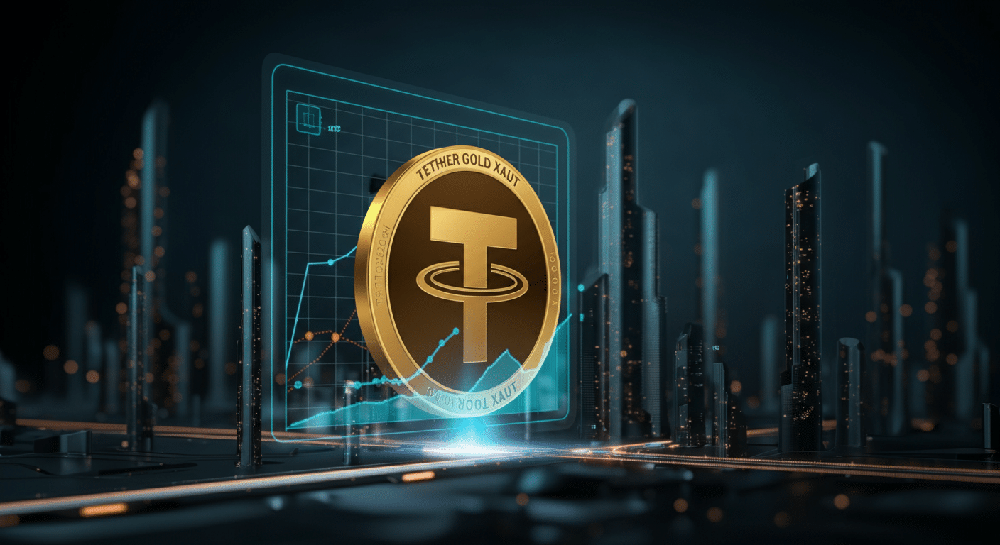 Future potential of Tether Gold XAUT represented visually