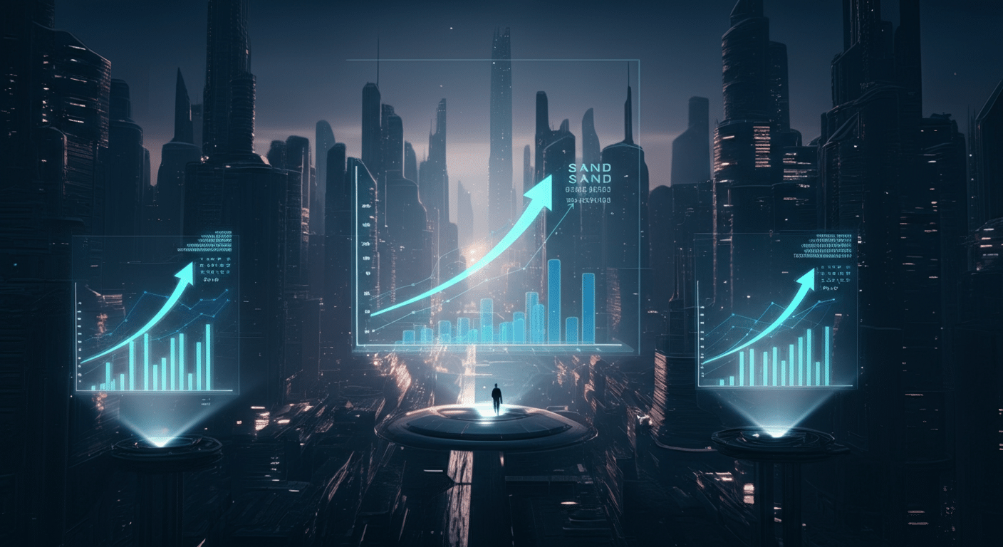 Future potential of The Sandbox SAND represented visually