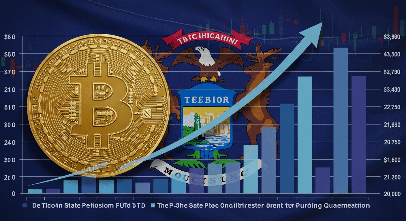 ミシガン州年金基金、ビットコインETF保有を3倍に！1070万ドルへ