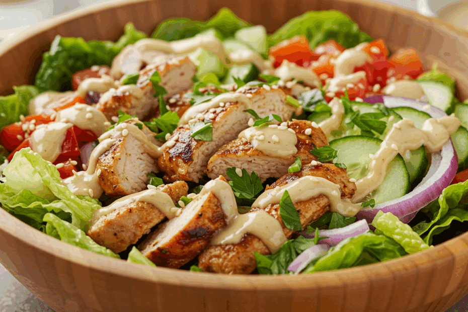 Shawarma Salad Sensation: A Delicious & Protein-Packed Recipe