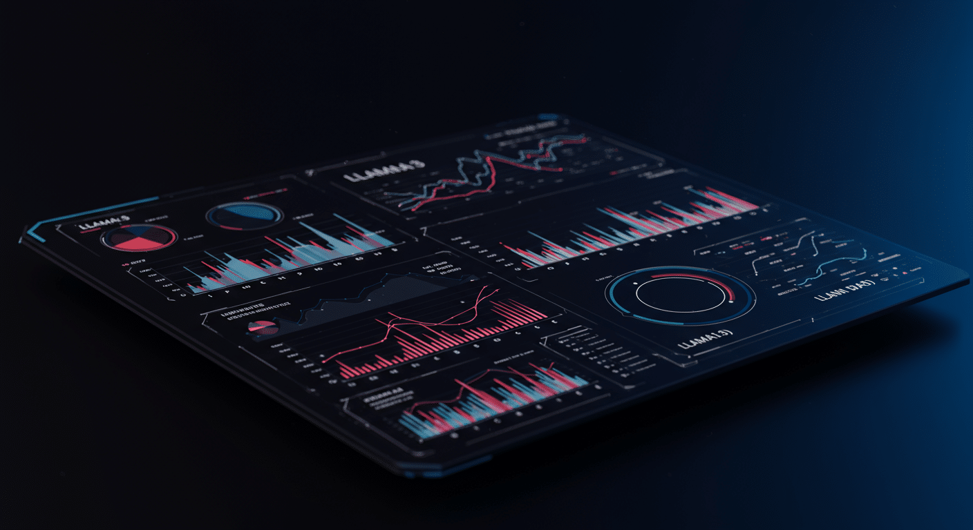 LLaMA 3 (Meta) AI technology illustration