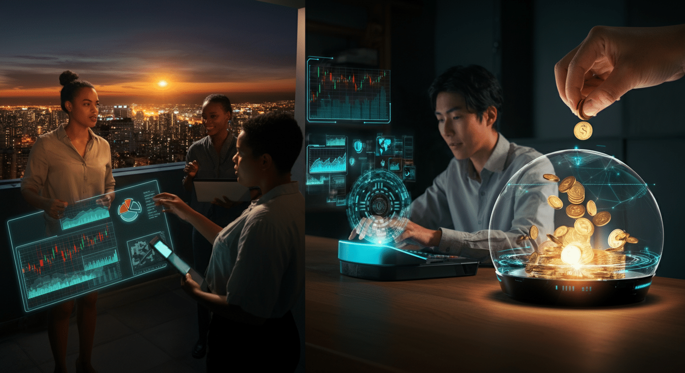 Eye-catching visual of AI Revolution Investment Trends Strategic Investing and lifestyle vibe