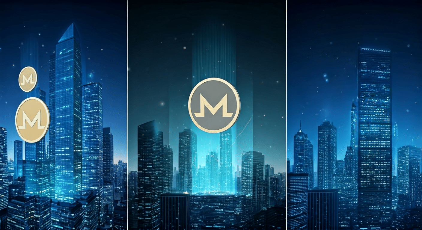 Monero XMRの将来性を象徴するビジュアル
