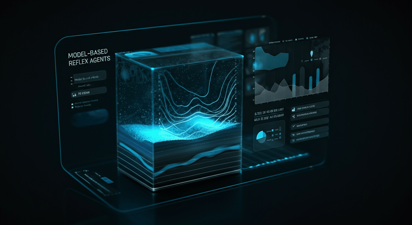 Future potential of Model-Based Reflex Agents represented visually