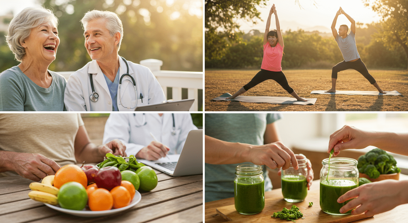 Eye-catching visual of Wellness Trends  
Longevity Economy  
Preventive Medicine and lifestyle vibe