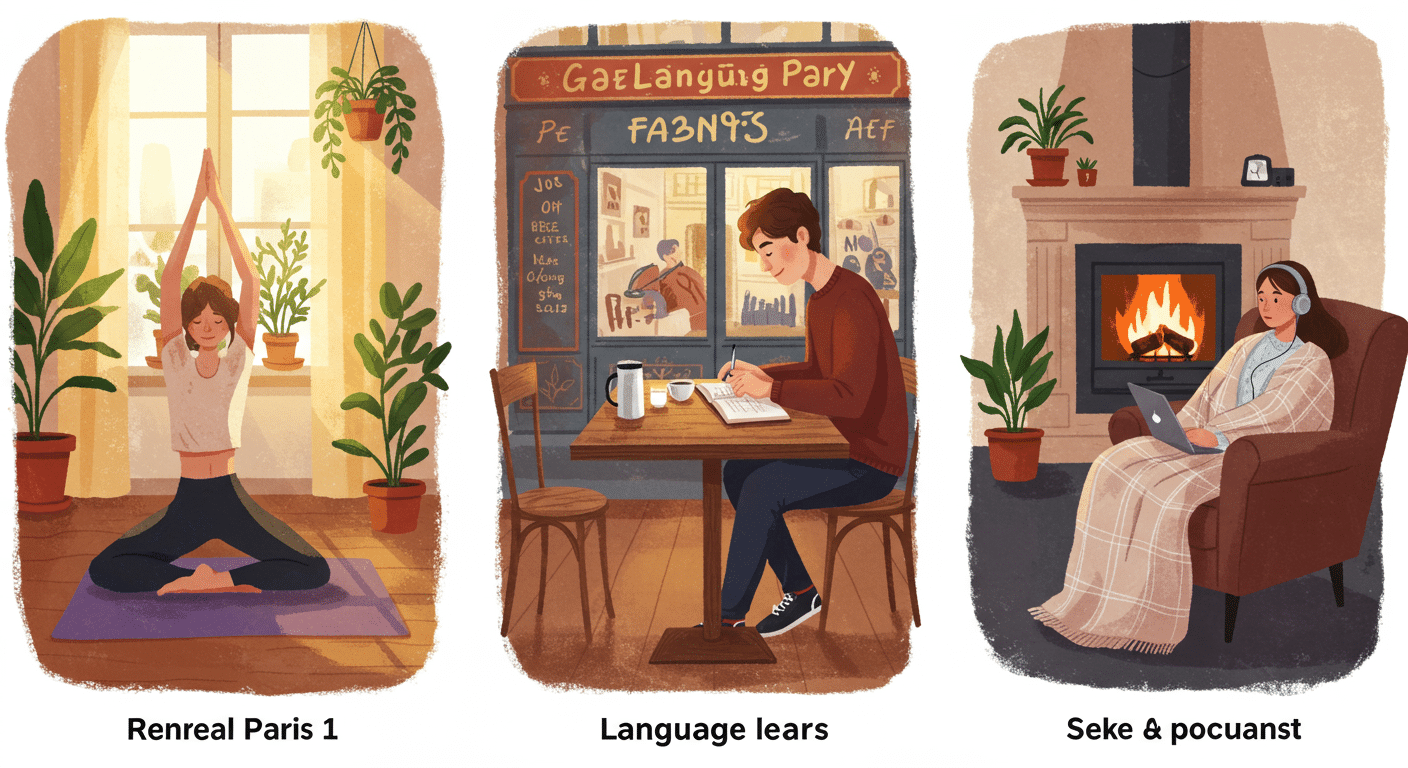 Future outlook of AI Language Learning 2025 Learning Habits Multilingual Skills visually represented