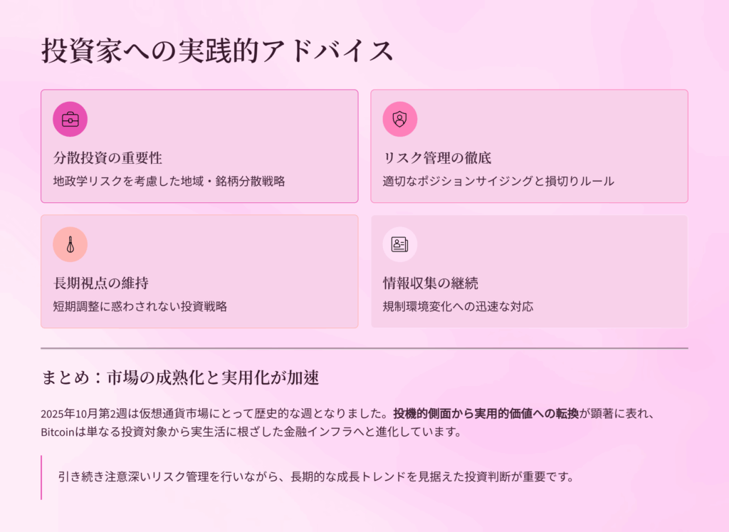 投資家への実践的アドバイス