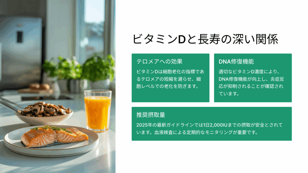 ビタミンDと長寿の関係：健康寿命延伸の鍵となる栄養素