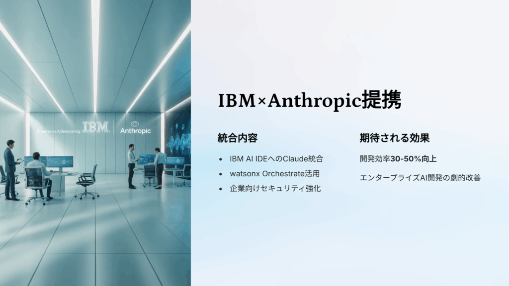 IBM×Anthropic提携：ClaudeがAI開発ツールに統合される最新ニュース