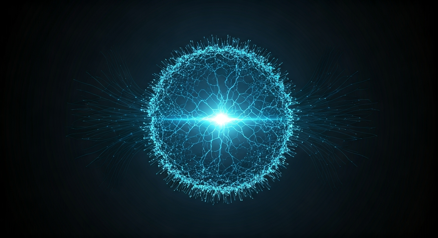 Eye-catching visual of Zapier and AI technology vibes