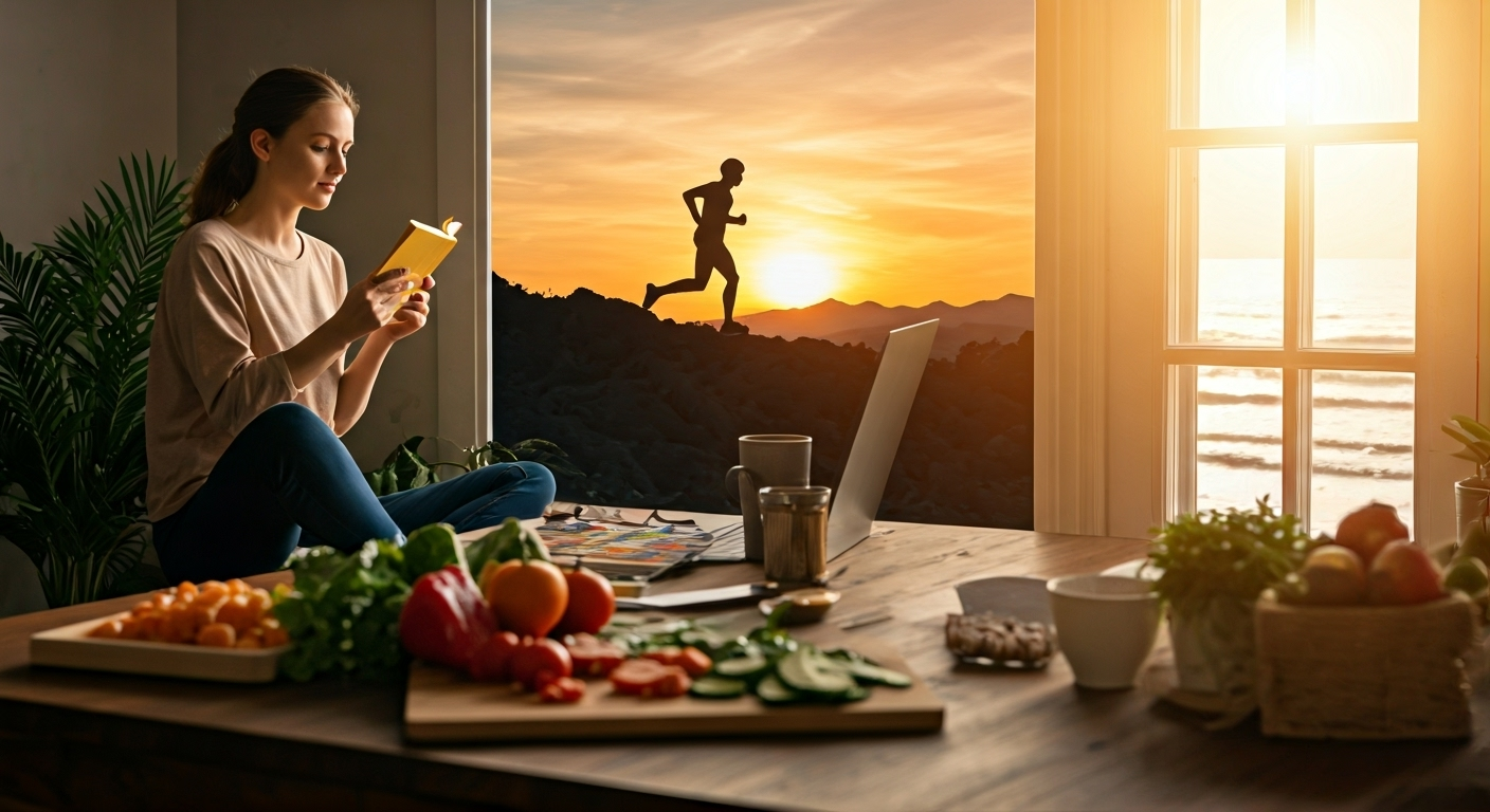 Eye-catching visual of Goal Setting Motivation Boost Self-Efficacy and lifestyle vibe