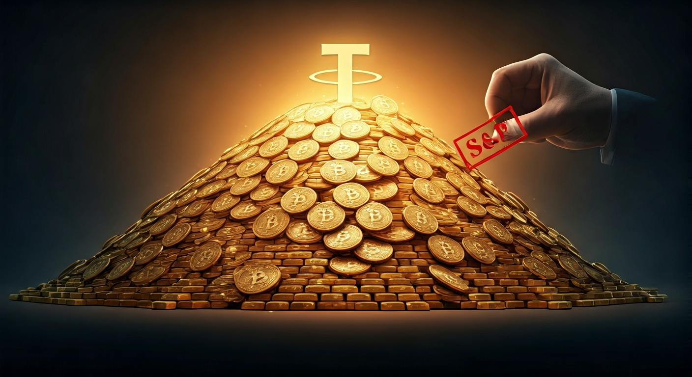 テザー、国家超えの金購入でS&P格下げも仮想通貨市場はなぜ安堵？