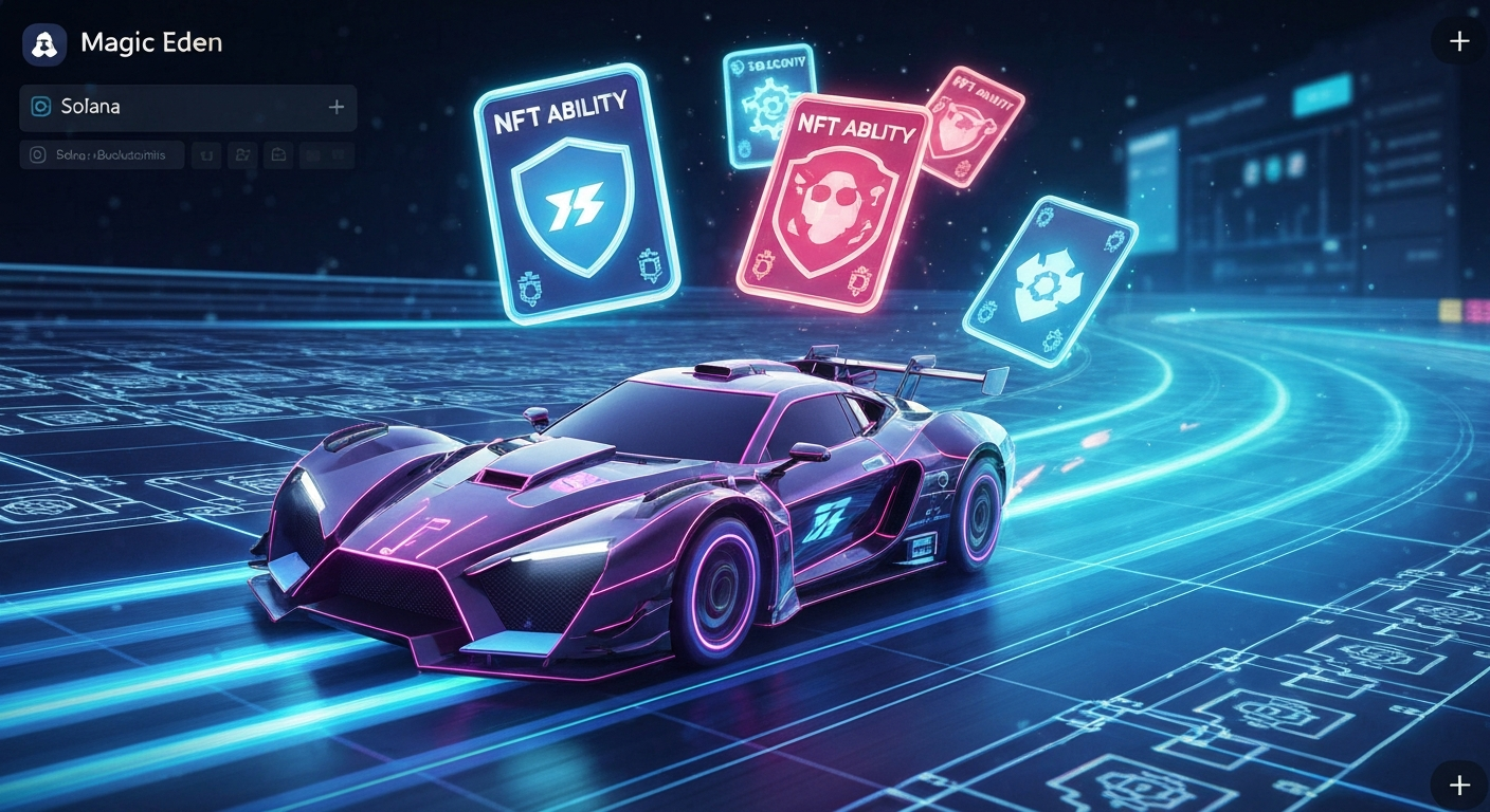 Free Mint Meta Racing NFT Ability Cards on Magic Eden: Dive into P2E Solana Action