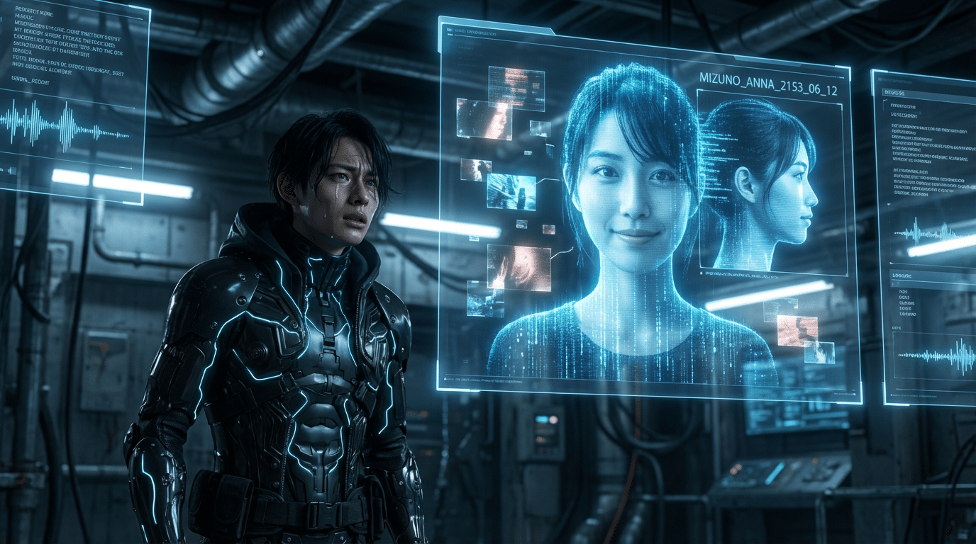 Cyberpunk futuristic scene