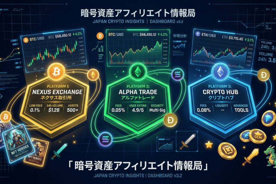 NFTゲーム向け取引所比較 アイキャッチ