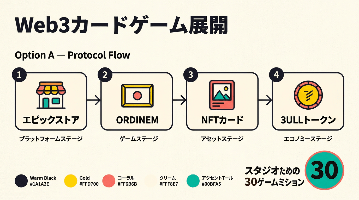 ORDINEM Epic Games Store ローンチ概要図解
